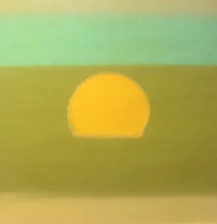 Serigrafia Warhol - Sunset (Yellow/Green) (FS II.85)