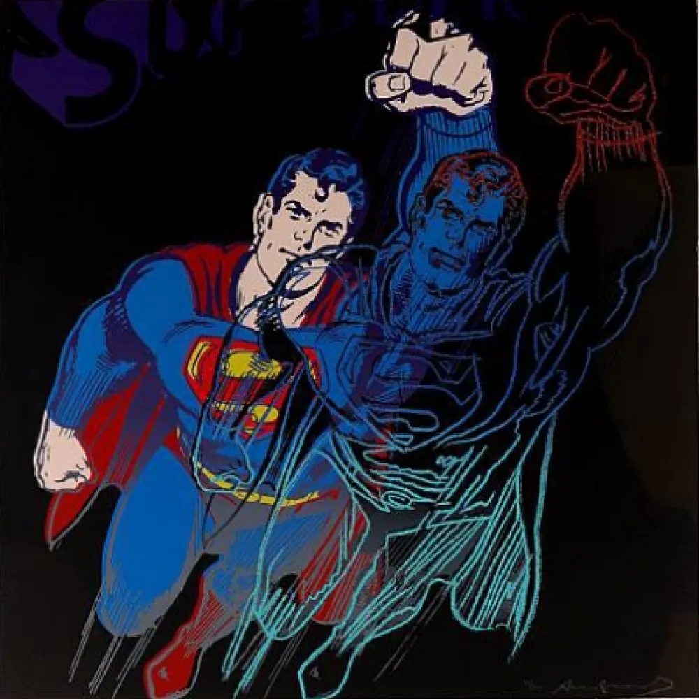 Serigrafia Warhol - Superman (II.260) From Myths portfolio
