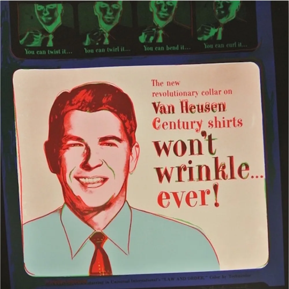 Serigrafia Warhol - Van Heusen (Ronald Regan) (FS II.356)