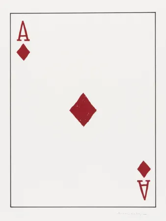 Litografia Wegman - Ace of Diamonds