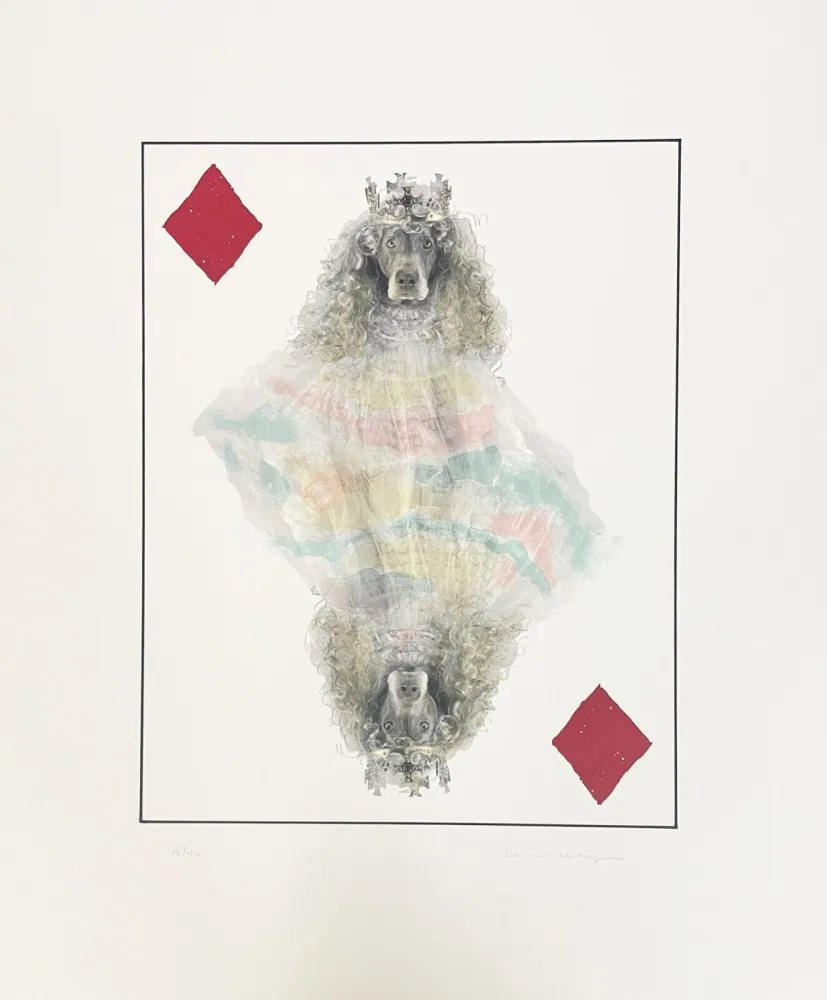 Litografia Wegman - Royal Flush (Diamonds)