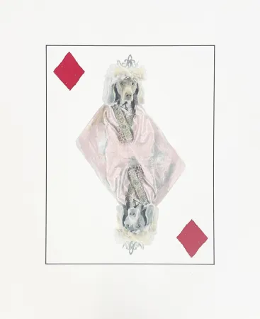 Litografia Wegman - Royal Flush (Diamonds)
