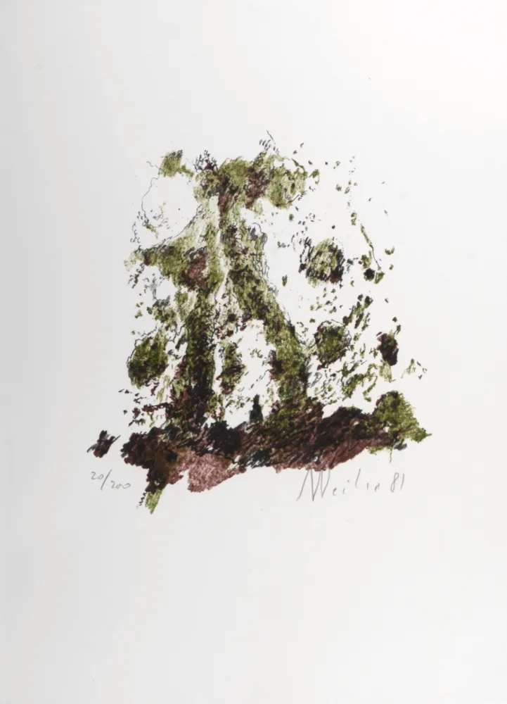 Litografia Weiler - Composition, 1987 - Hand-signed