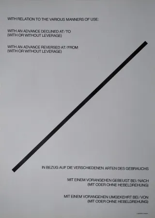 Litografia Weiner - „With relation to the various manners of use: with an advance declined at/to (with or without leverage). With an advance reversed at/from (with or without leverage)