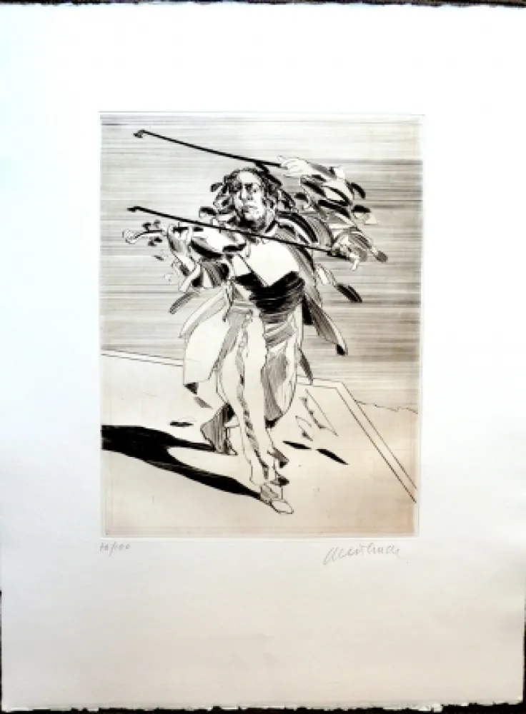 Gravura Weisbuch - Le Violoniste 