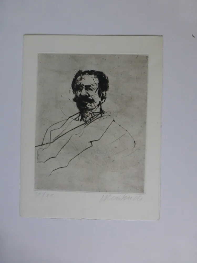 Gravura Weisbuch - Portrait d'homme 