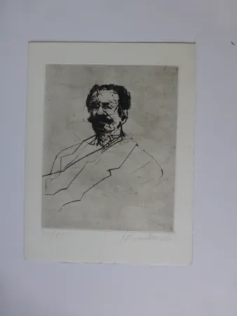 Gravura Weisbuch - Portrait d'homme 