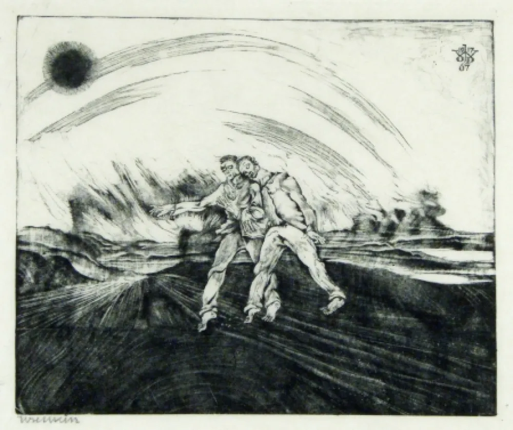 Xilogravura Weisz - Der barmherzige Samariter (The Good Samaritan)