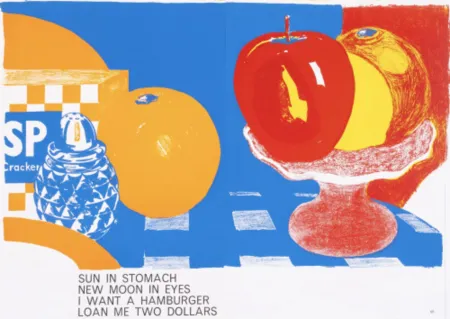Litografia Wesselmann - Apples and Oranges, from the One Cent Life portfolio