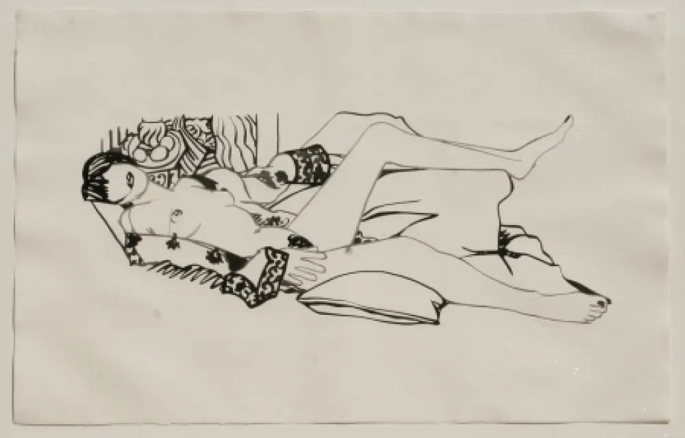 Água-Forte E Água-Tinta Wesselmann - Monica Nude with Matisse