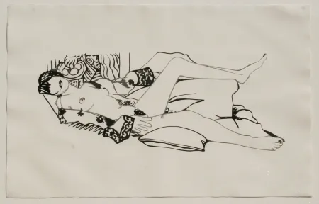 Água-Forte E Água-Tinta Wesselmann - Monica Nude with Matisse