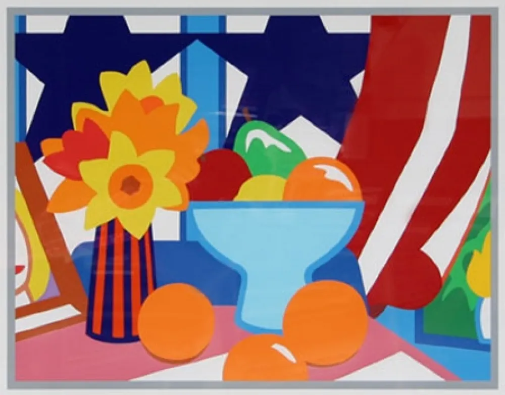 Serigrafia Wesselmann - Still Life with Red Curtain