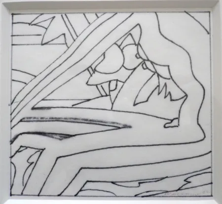 Sem Técnica Wesselmann - Study for Sunset Nude with Red stockings