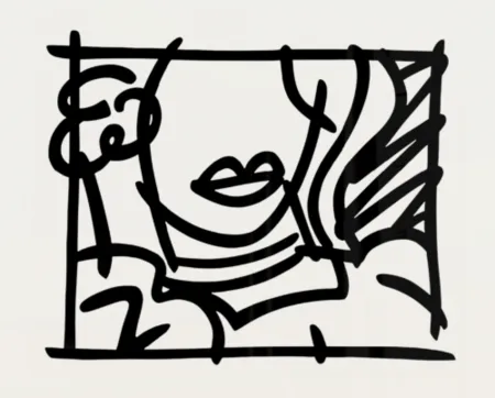 Serigrafia Wesselmann - Woman with Green Blouse