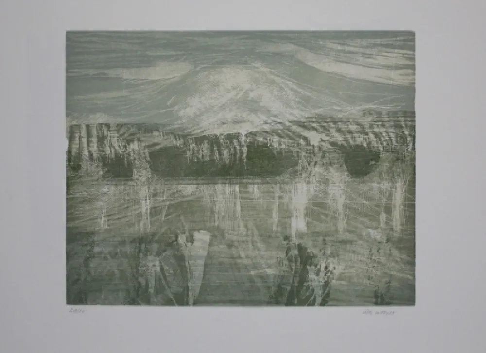 Xilogravura Wolf - Landschaft