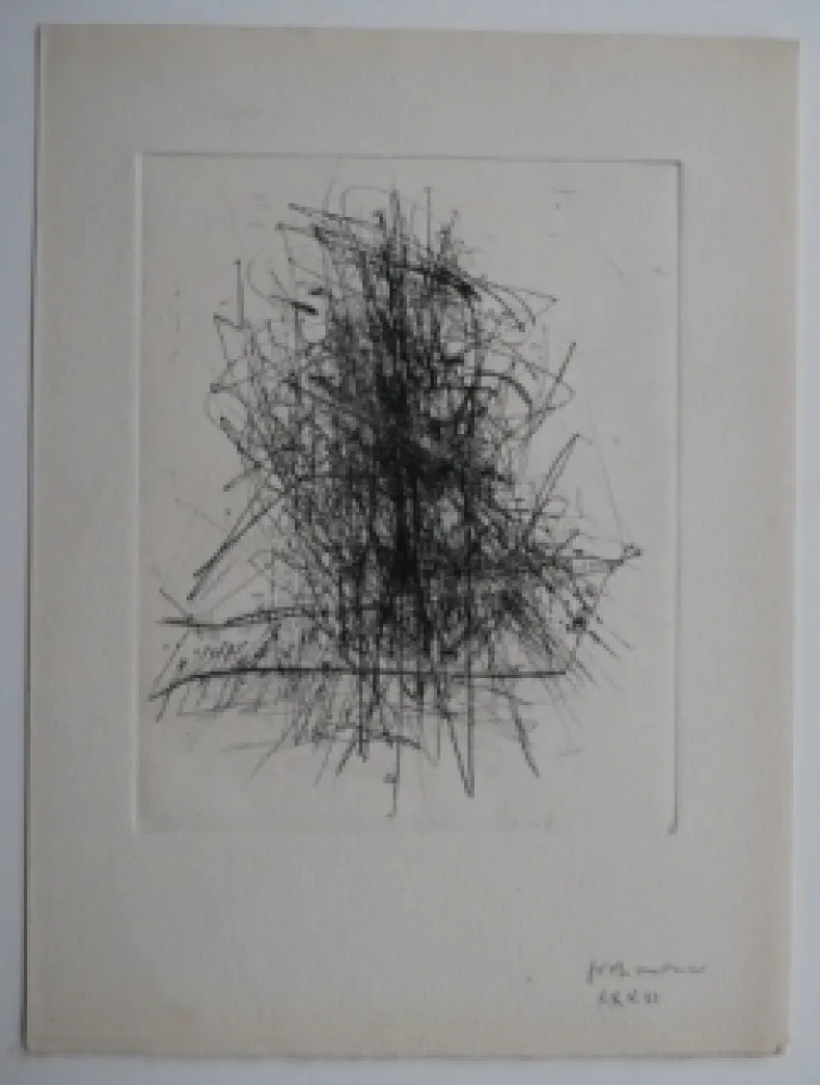 Gravura Wols - Große Tasche I - Pour 