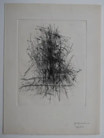 Gravura Wols - Große Tasche I - Pour 