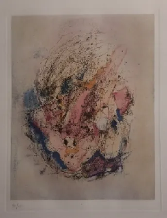 Gravura Wols - La bête dans le ciel