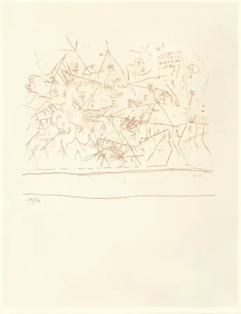 Litografia Wols - Untitled