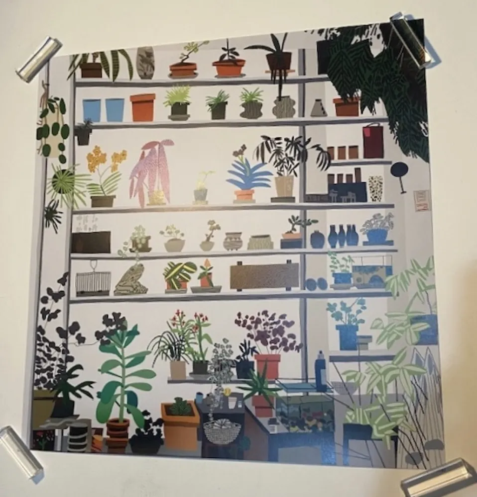 Cartaz Wood - Large Shelf Still life