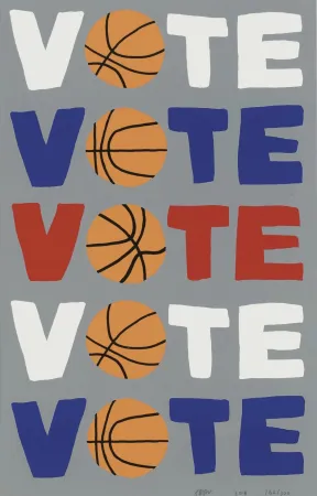 Serigrafia Wood - Vote