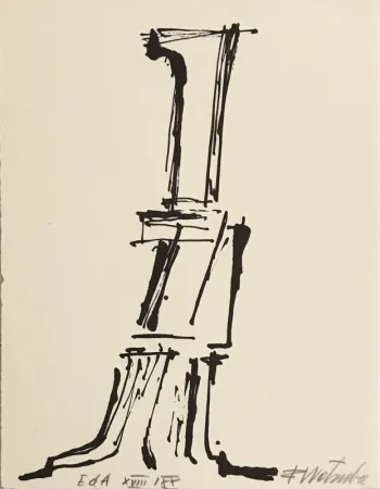 Litografia Wotruba - Hommage à Hans Arp