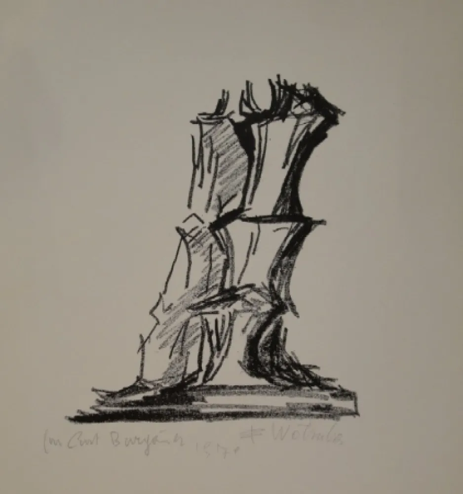 Litografia Wotruba - Komposition