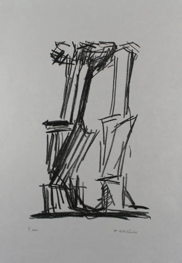 Litografia Wotruba - Komposition