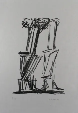 Litografia Wotruba - Komposition