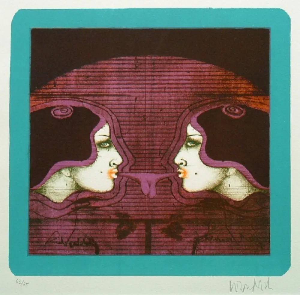 Litografia Wunderlich - Bubble Gum