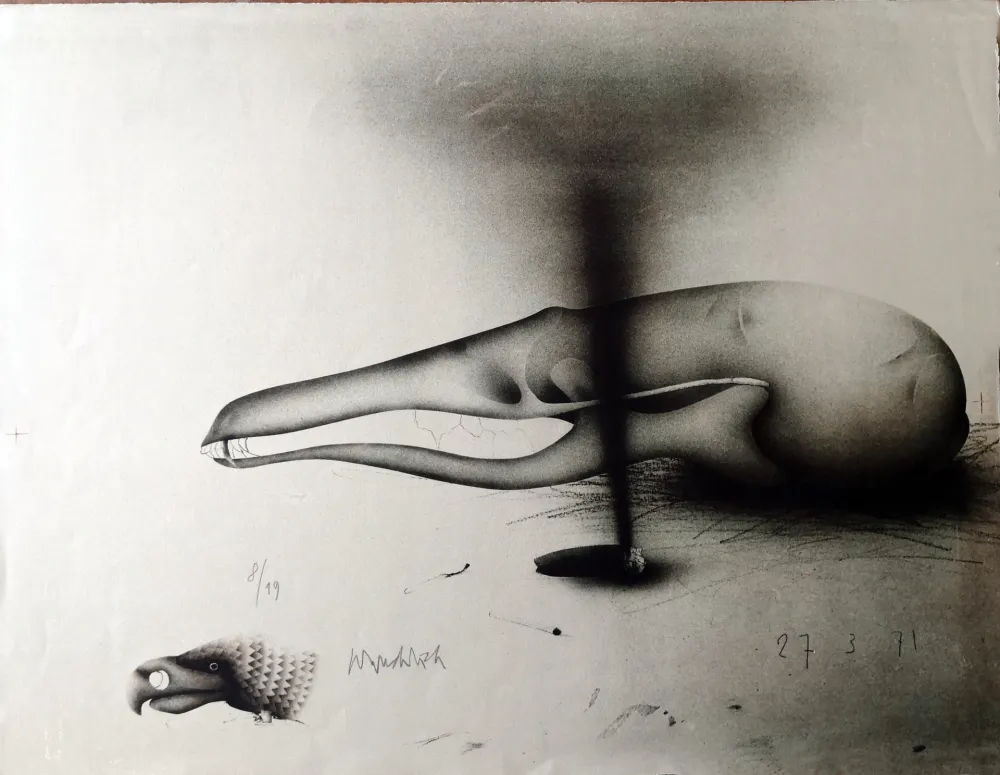 Litografia Wunderlich - Composizione