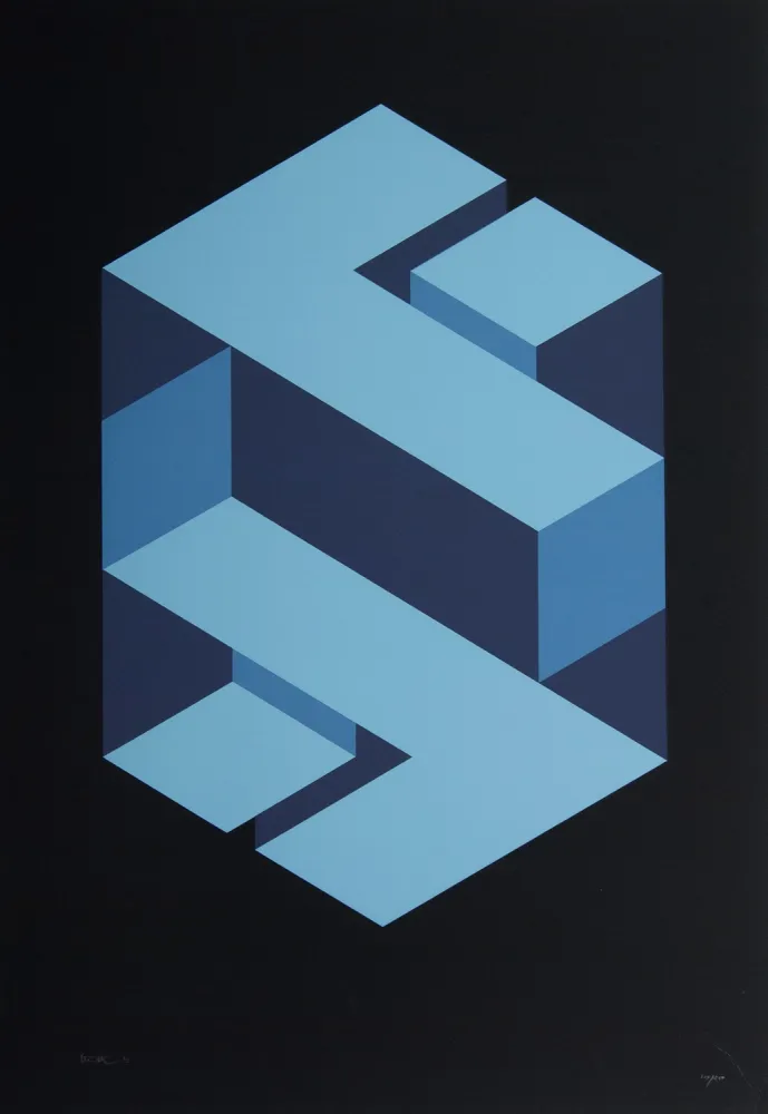 Serigrafia Yturralde - Figura imposible