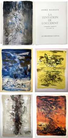 Livro Ilustrado Zao - André Malraux : LA TENTATION DE L'OCCIDENT. Exemplaire avec 20 LITHOGRAPHIES SIGNÉES PAR ZAO WOU-KI [1962]