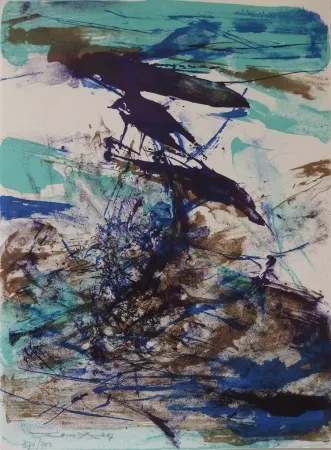 Linogravura Zao - Composition