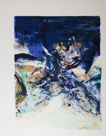 Litografia Zao - Composition - Homage to San Lazzaro, 1975