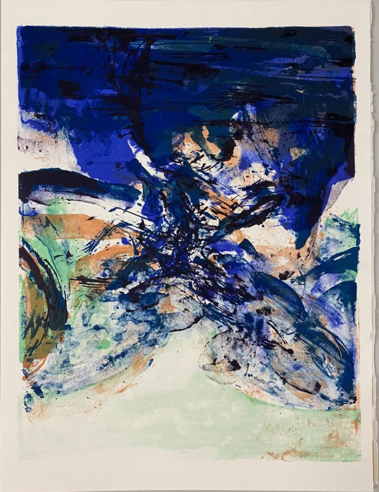 Litografia Zao - Hommage à San Lazzaro