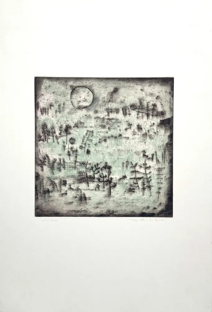 Água-Forte Zao - Paysage au soleil 