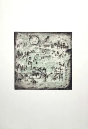 Água-Forte Zao - Paysage au soleil 