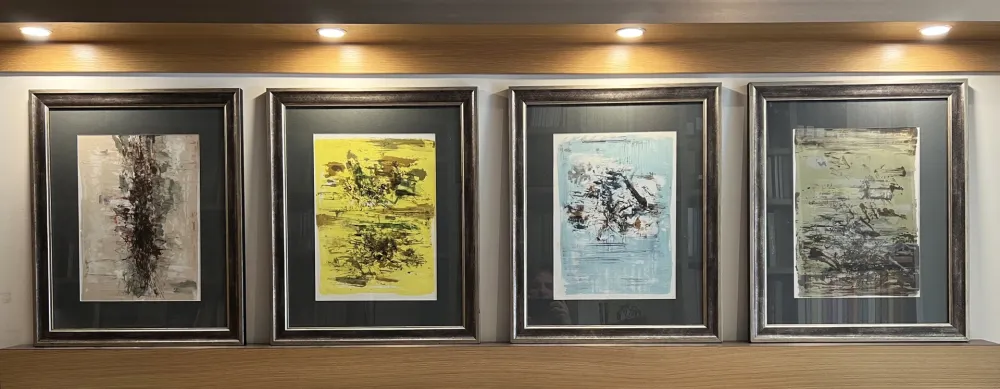 Litografia Zao - QUATRE LITHOGRAPHIES POUR LA TENTATION DE L'OCCIDENT (1962)