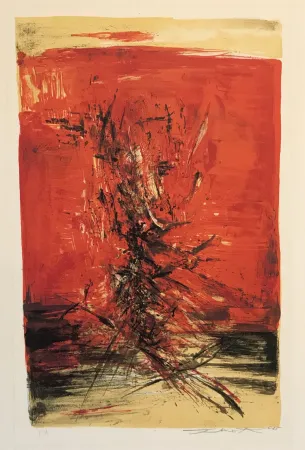 Litografia Zao - Untitled (Red)