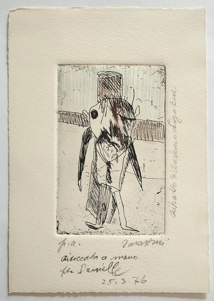 Água-Forte Zavattini - Ritratto di Antonio Ligabue