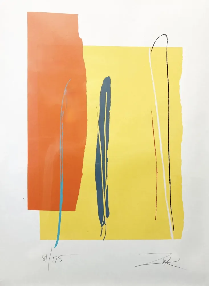 Linogravura Zox - Untitled 3 from Niagara Series