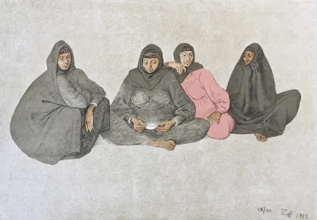 Litografia Zuniga - Impressions of Egipto (Egypt) plate 9