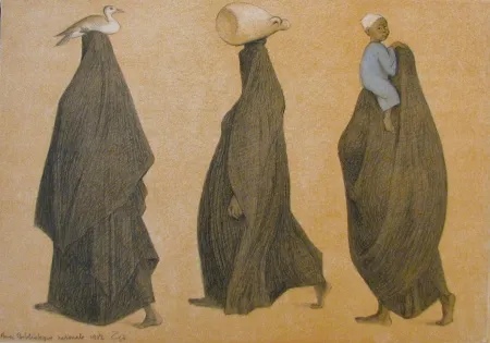 Litografia Zuniga - Impressions of Egypt Suite, Plate 8